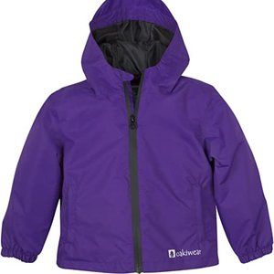 OAKI Rain Wind Shell Jacket for Kids/Toddlers, Waterproof, Breathable, Lightweig